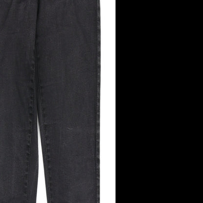 Black Womens Black  Denim Skinny Jeans Size 12 L28 in