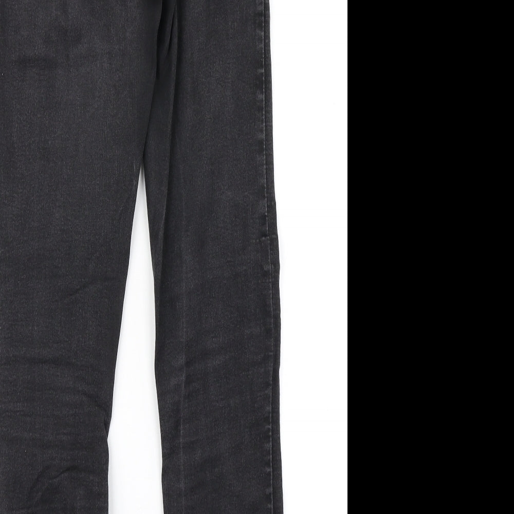 Black Womens Black  Denim Skinny Jeans Size 12 L28 in