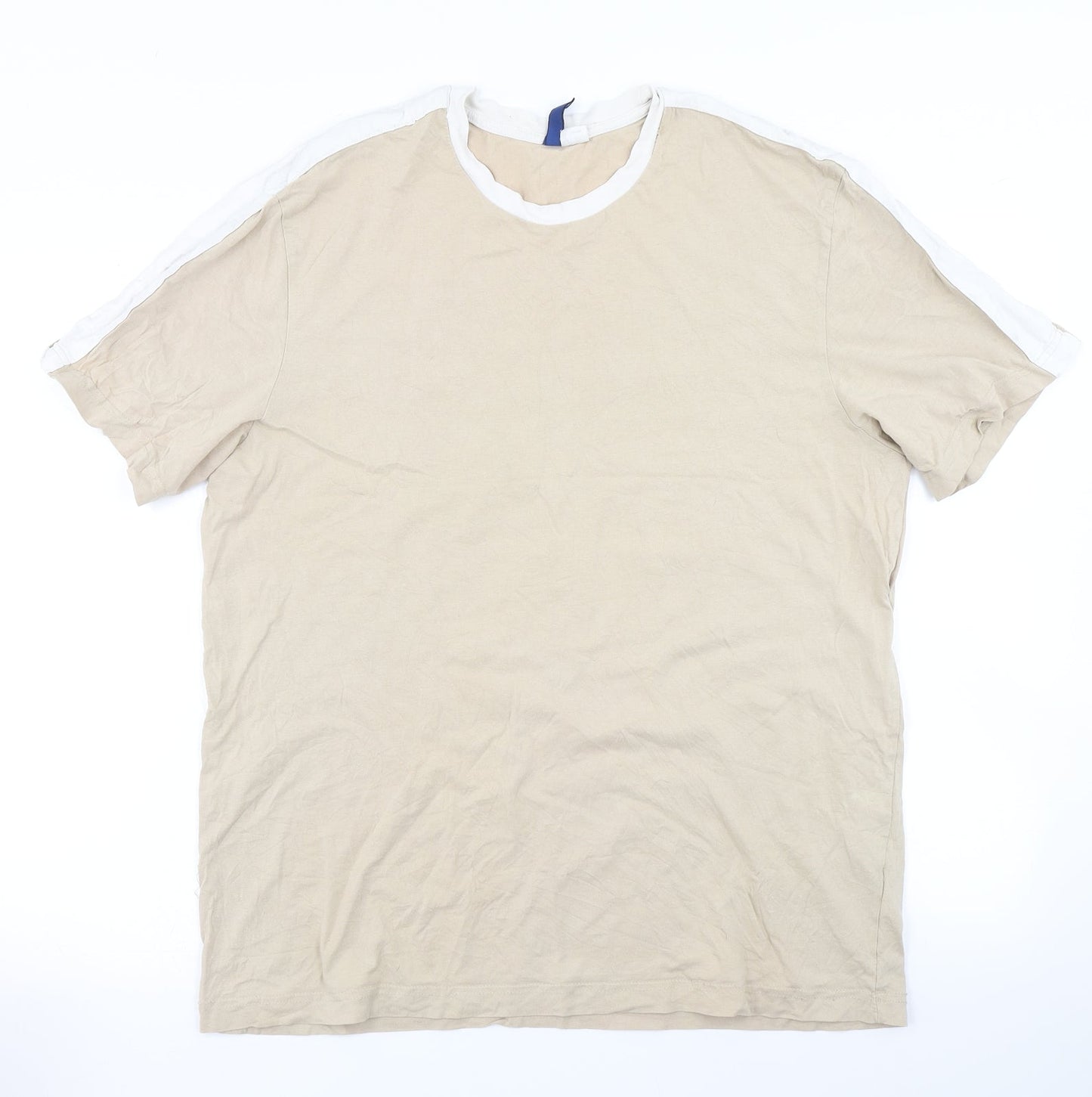 Mens UK Size L Divided Brown  T-Shirt