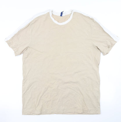 Mens UK Size L Divided Brown  T-Shirt