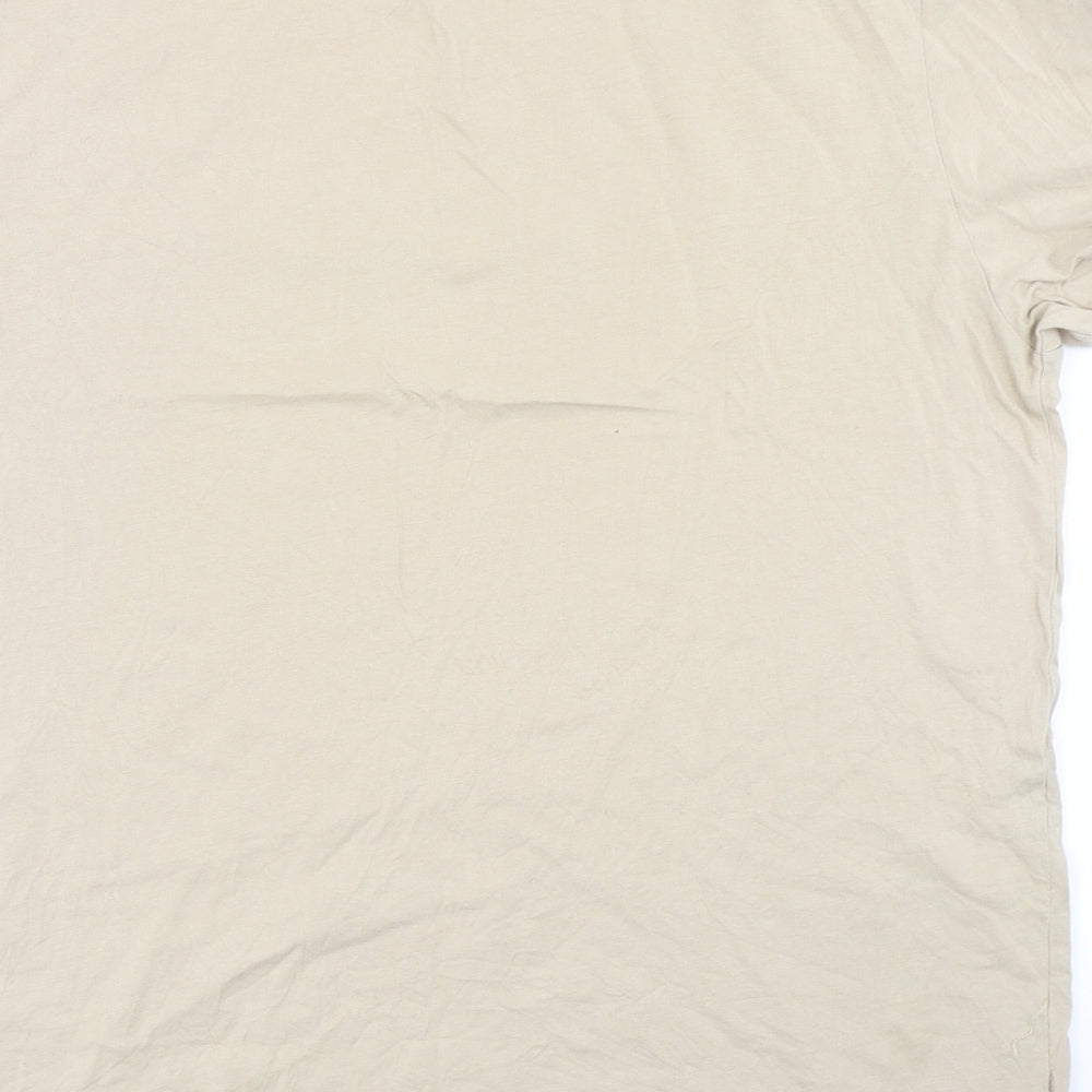Mens UK Size L Divided Brown  T-Shirt