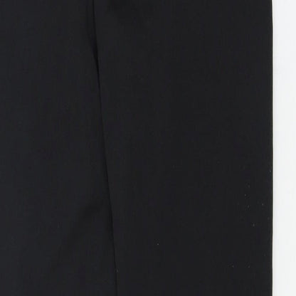 Fashion Womens Black  Jersey Capri Leggings Size S L27 in