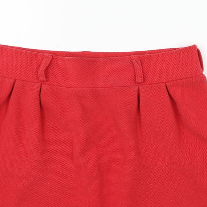H&M Womens Red  Jersey A-Line Skirt Size L