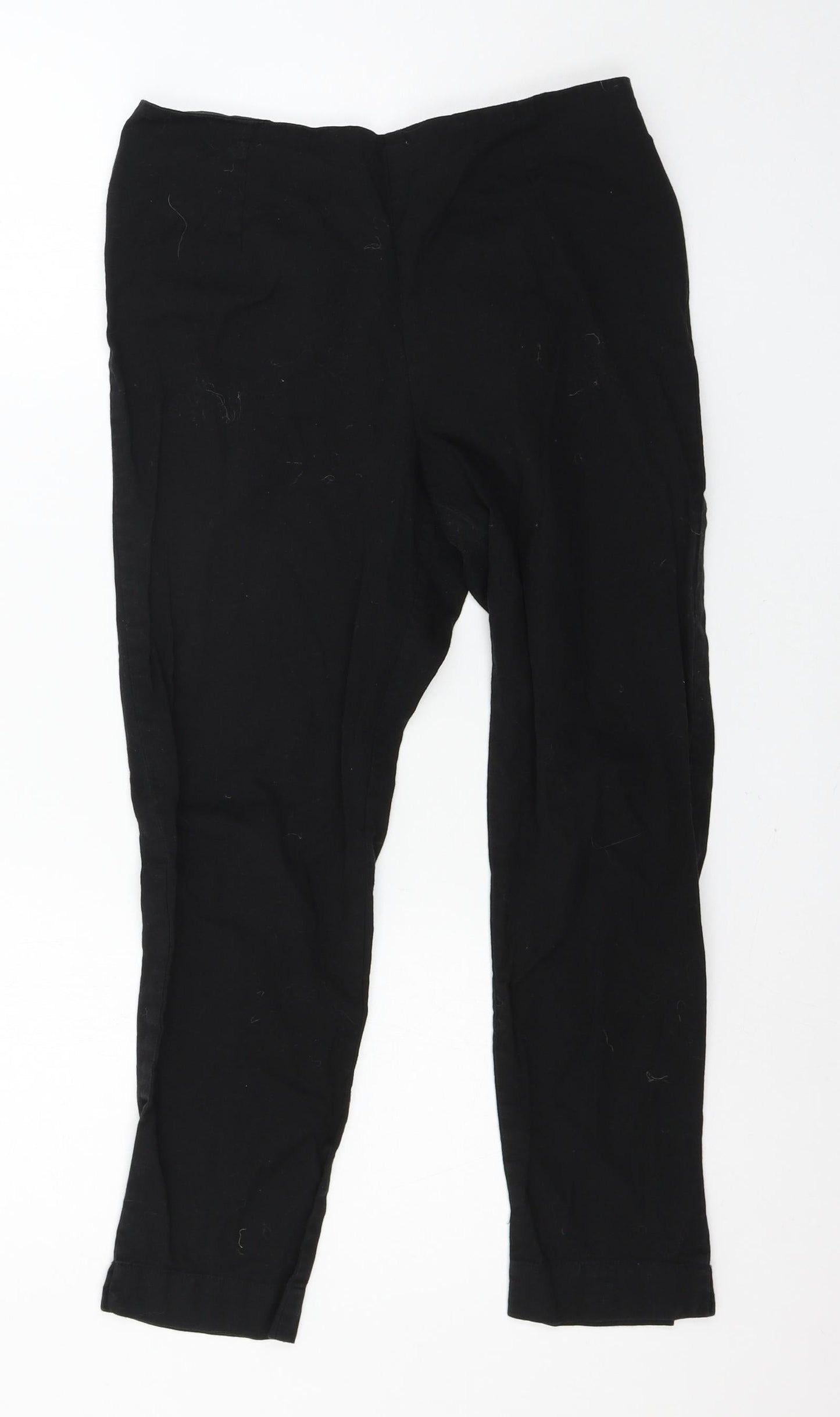 Womens UK Size 10 W Regular Fit  Black Trousers