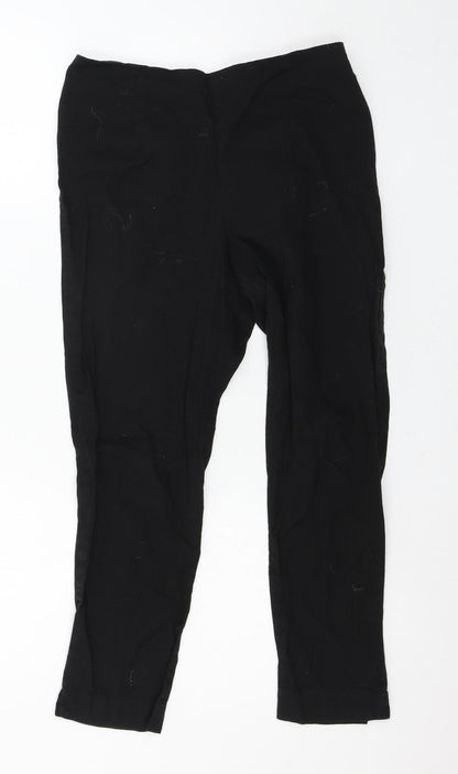Womens UK Size 10 W Regular Fit  Black Trousers