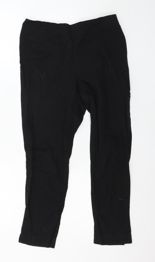 Womens UK Size 10 W Regular Fit  Black Trousers