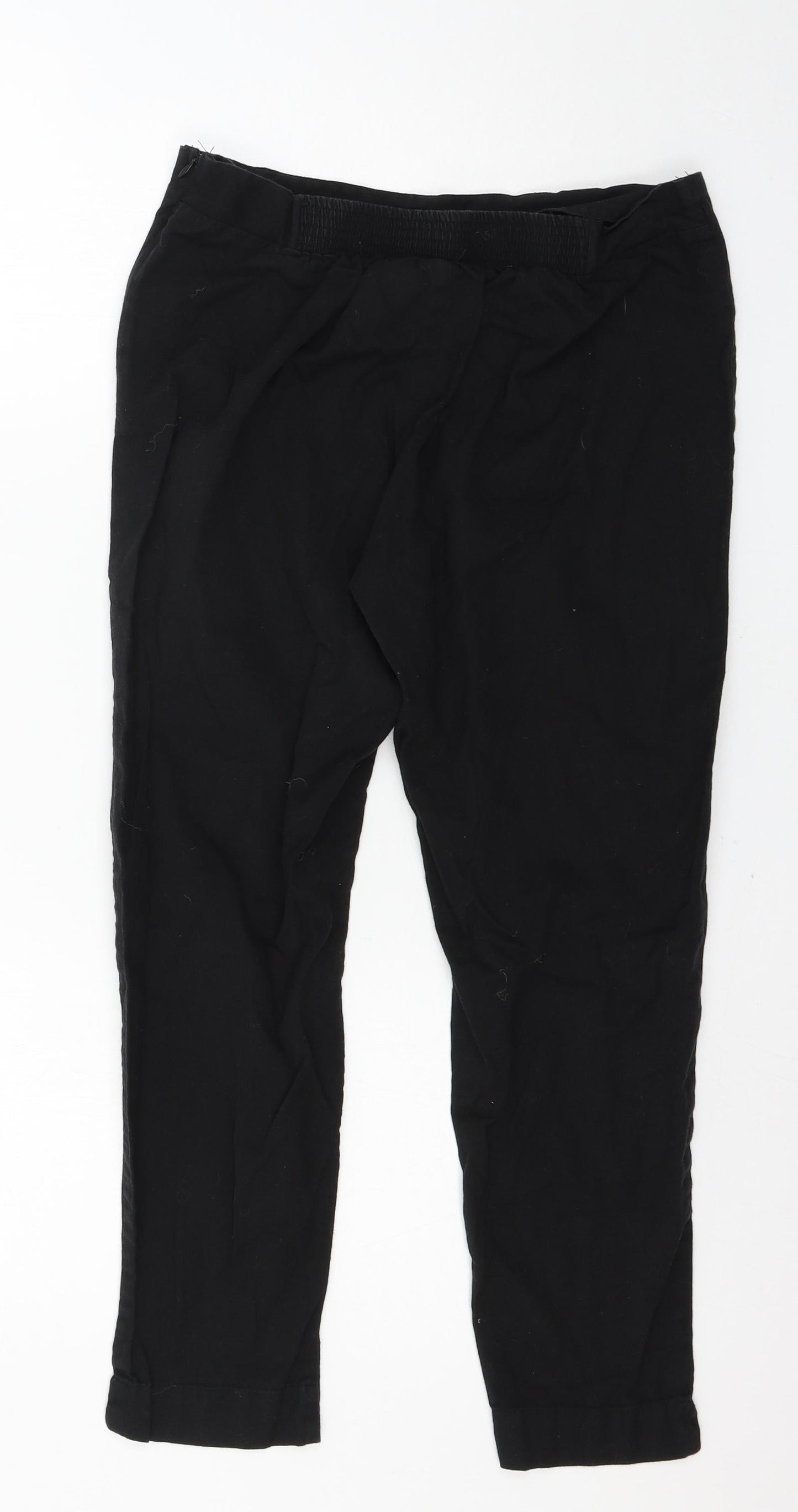 Womens UK Size 10 W Regular Fit  Black Trousers