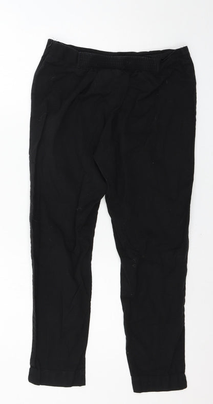 Womens UK Size 10 W Regular Fit  Black Trousers