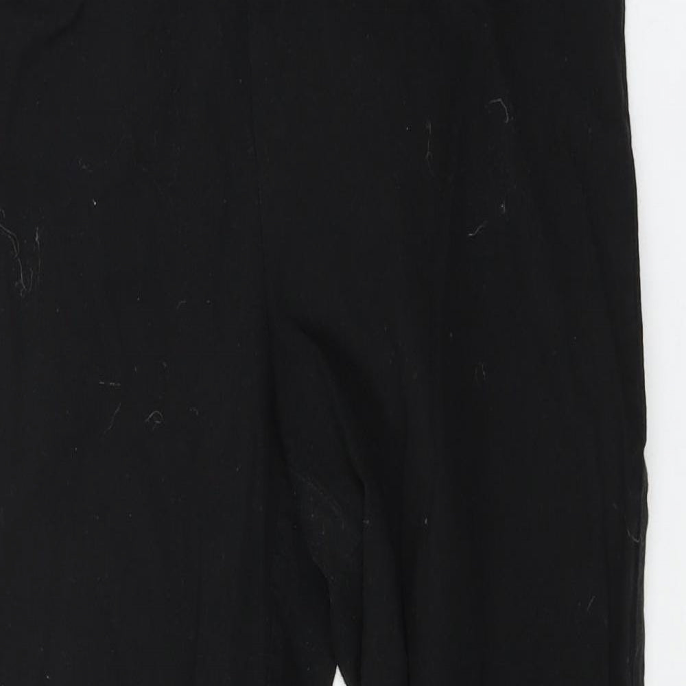 Womens UK Size 10 W Regular Fit  Black Trousers