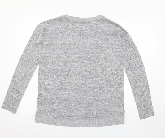 Gap Womens Grey  Jersey Pullover Sweatshirt Size XS