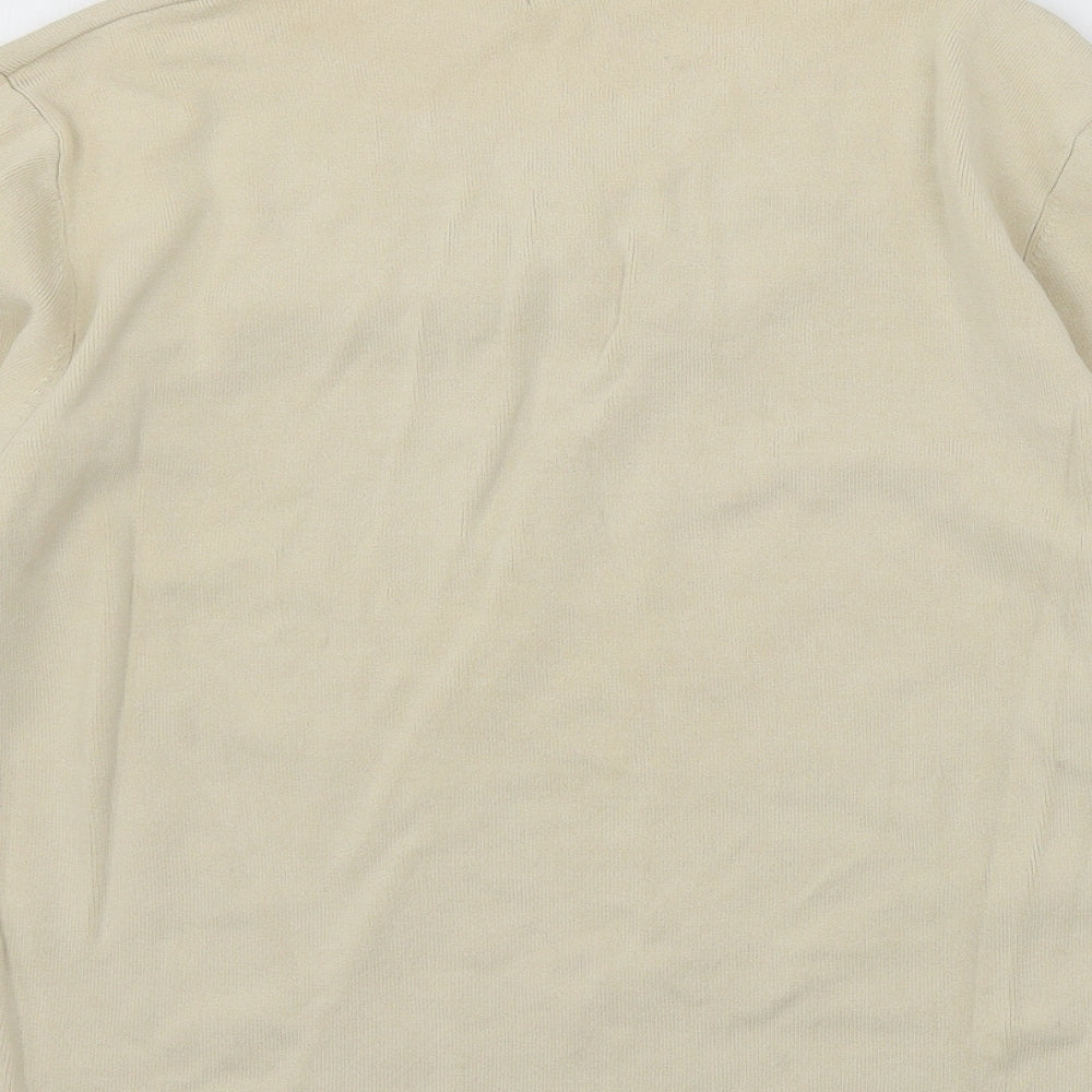 Womens UK Size M Talisa Ivory Basic T-Shirt
