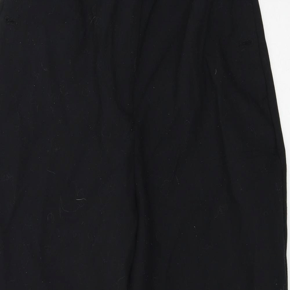 Womens UK Size 12 Marks and Spencer Regular Fit  Black Trousers