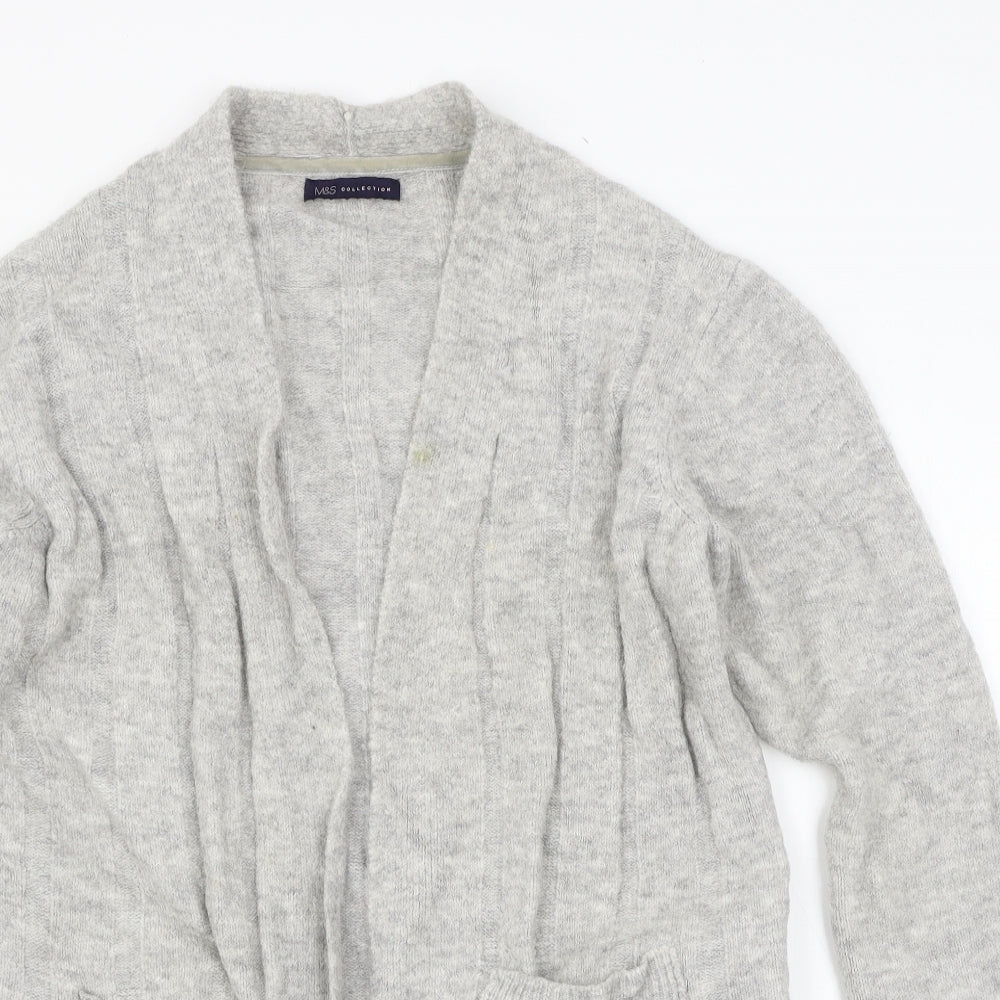 Womens UK Size M Marks and Spencer Grey Cardigan Jumper