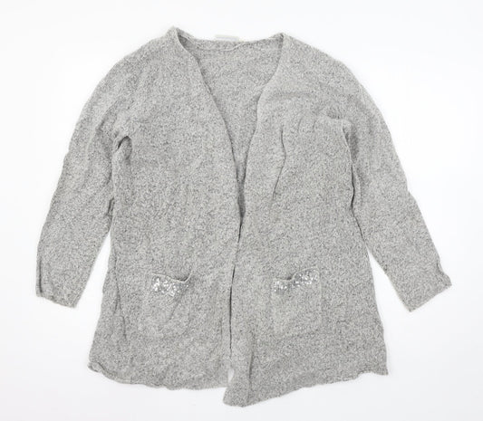 C&A Womens Grey  Knit Cardigan Jumper Size M