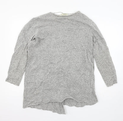 C&A Womens Grey  Knit Cardigan Jumper Size M