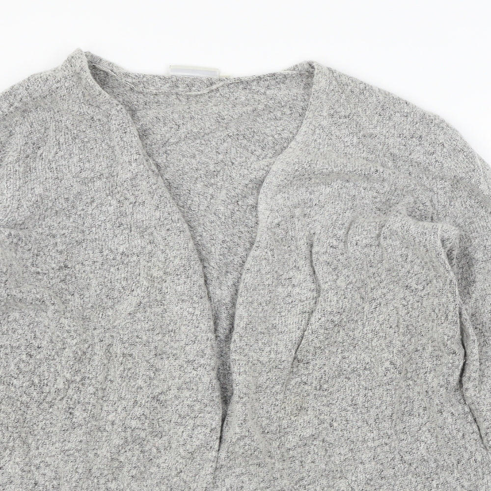 C&A Womens Grey  Knit Cardigan Jumper Size M