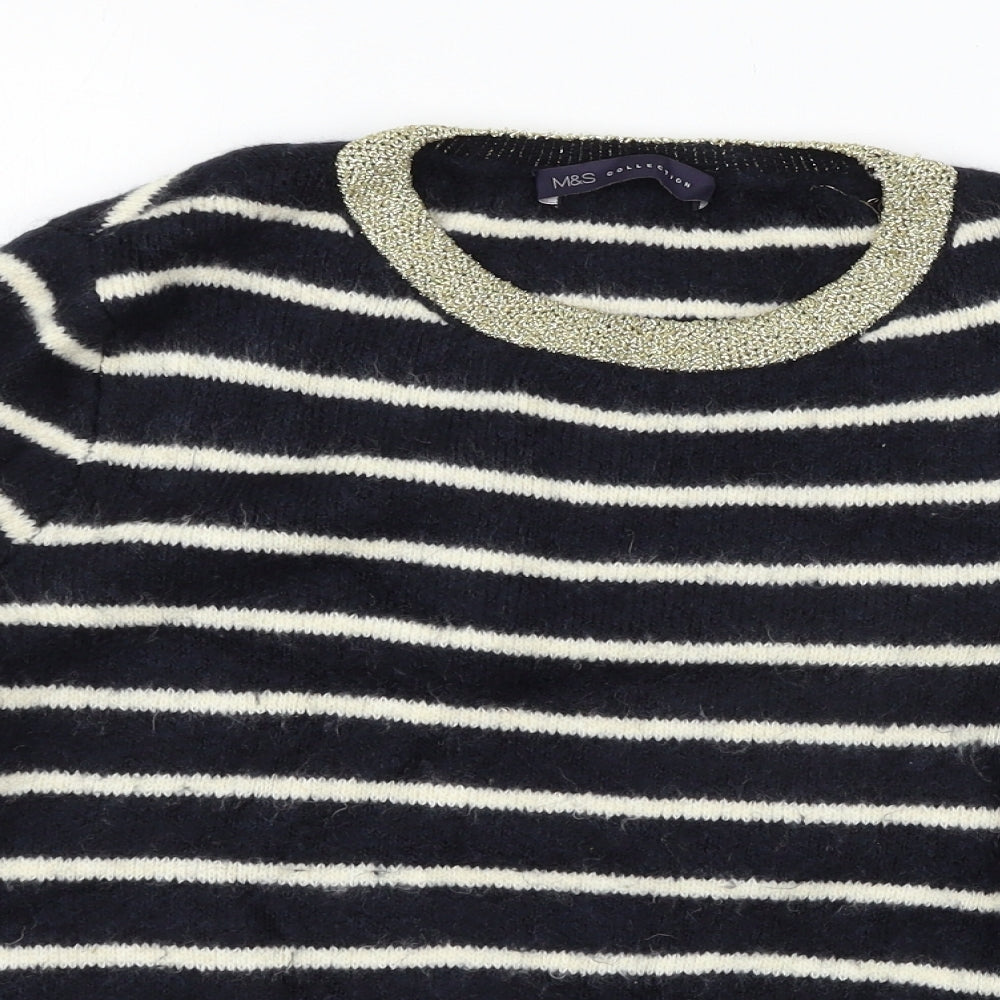 Womens UK Size 12 Marks and Spencer Blue Pullover Jumper
