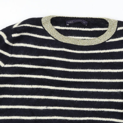 Womens UK Size 12 Marks and Spencer Blue Pullover Jumper