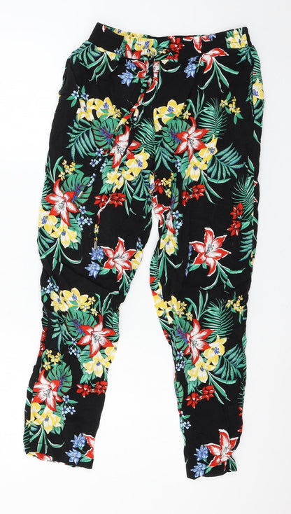 Womens UK Size 10 New Look Regular Fit  Black Trousers
