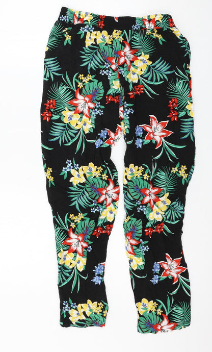 Womens UK Size 10 New Look Regular Fit  Black Trousers