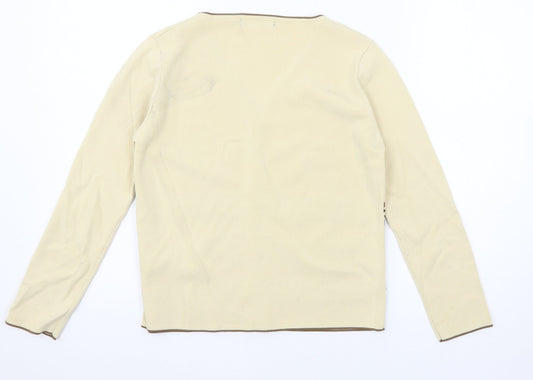Womens UK Size S Sarah Dunnway Ivory Cardigan Jumper