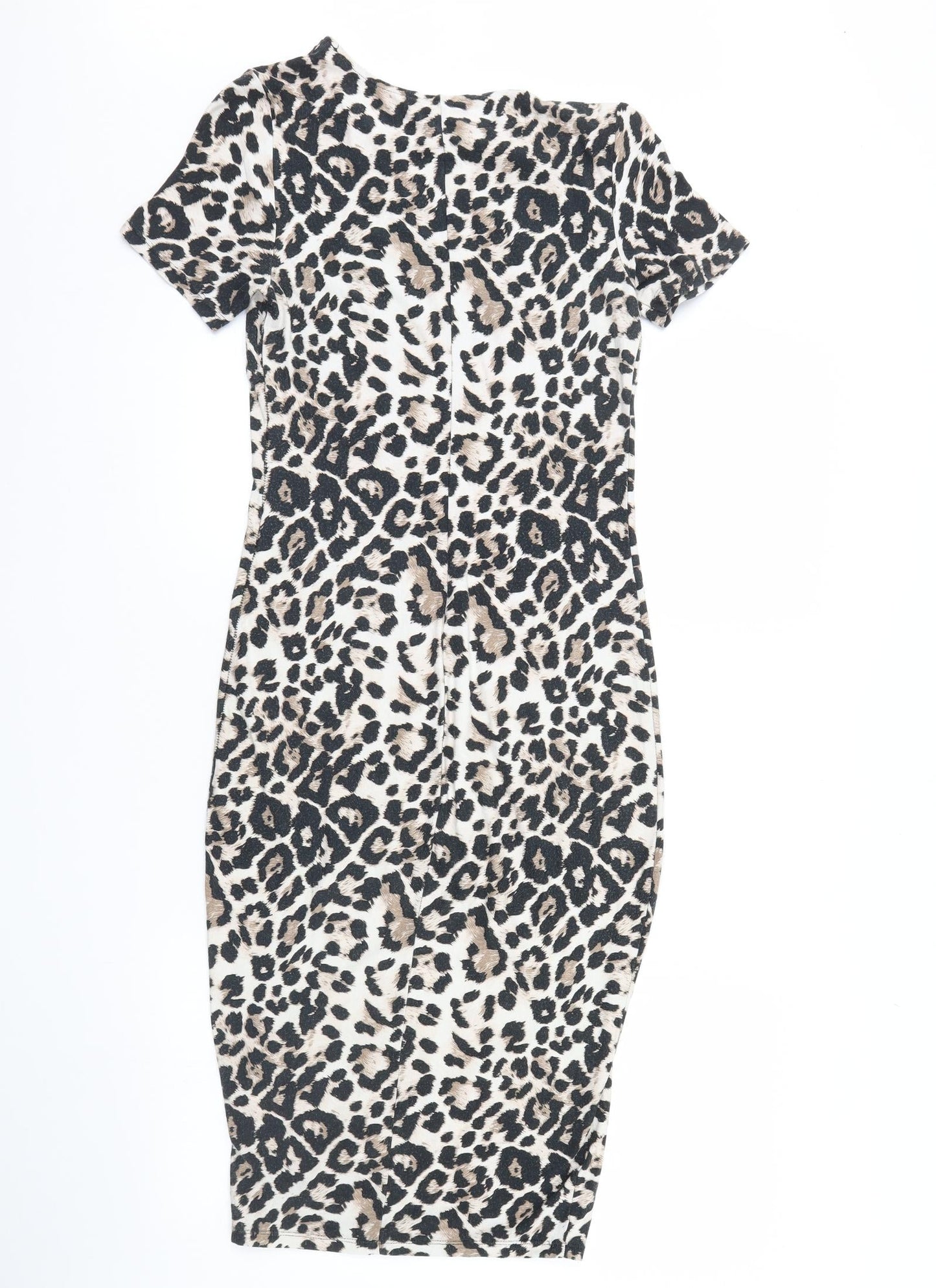 Dorothy Perkins Womens Brown Animal Print  Maxi  Size 8
