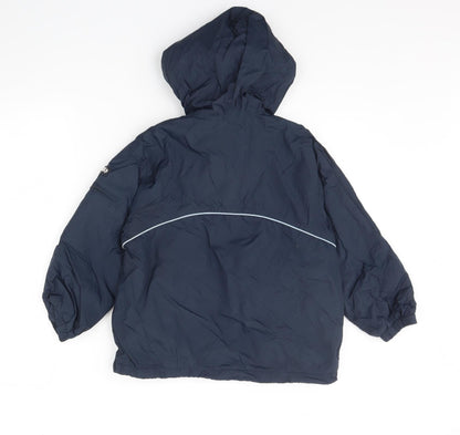 Back view of Gap boys’ blue jacket coat, size 5, years