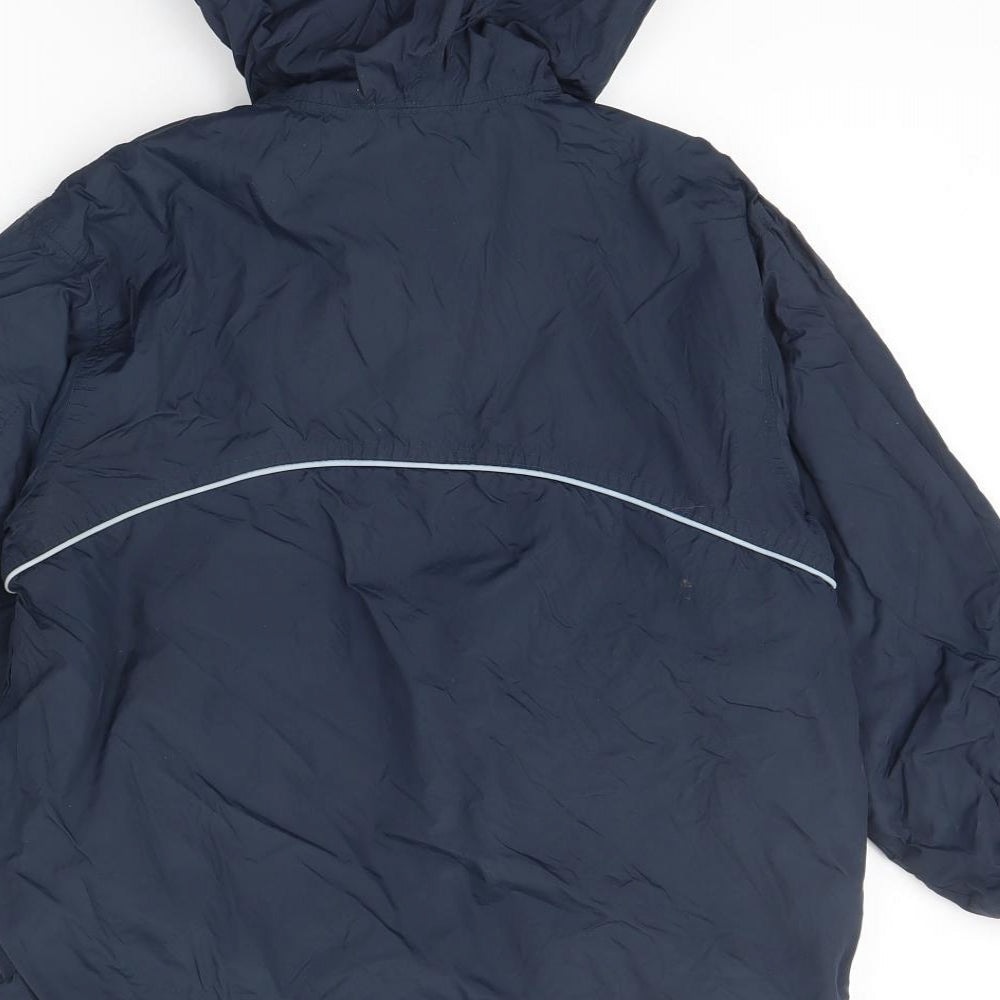 Brand and care label for Gap boys’ blue jacket coat, size 5, years