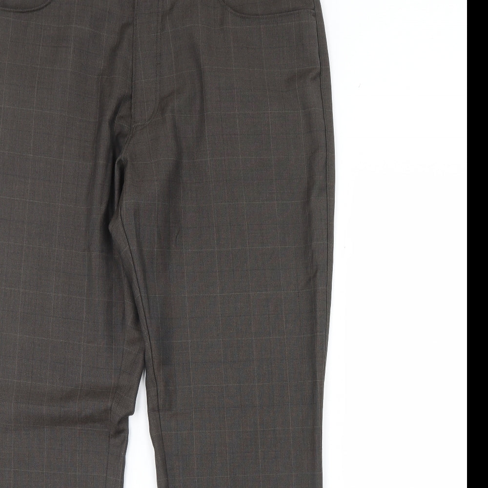 Preworn Mens Brown Striped  Trousers  Size 36 in L31 in