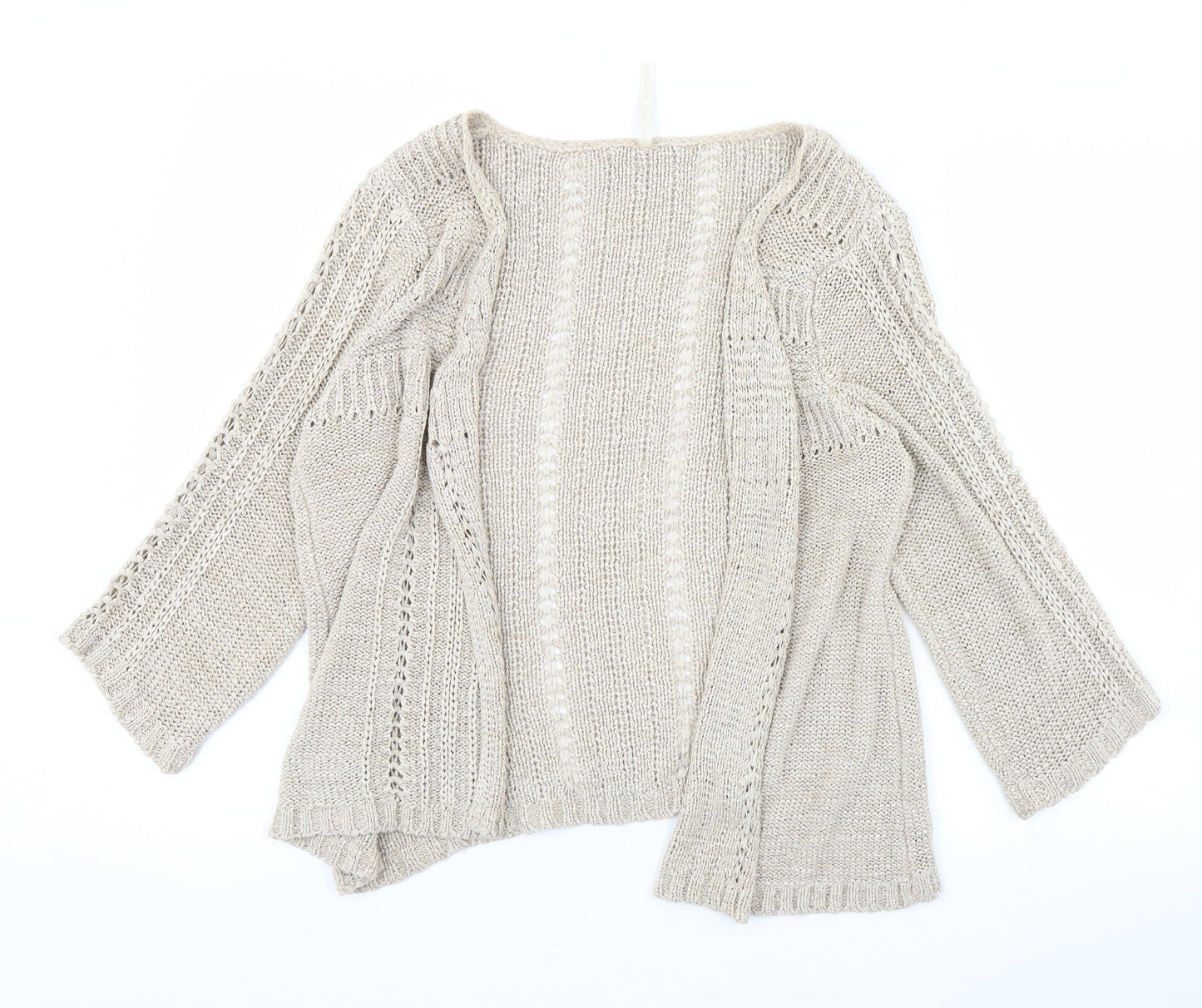 Womens UK Size 14 evie Beige Cardigan Jumper