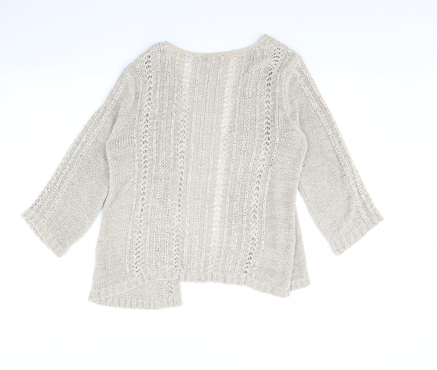 Womens UK Size 14 evie Beige Cardigan Jumper