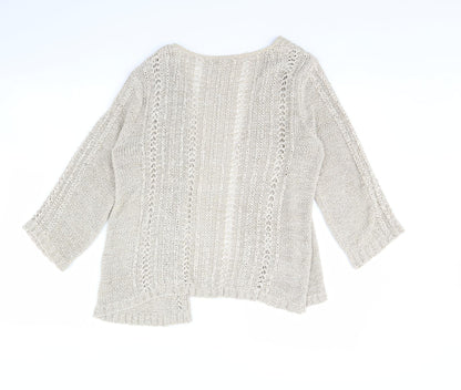Womens UK Size 14 evie Beige Cardigan Jumper