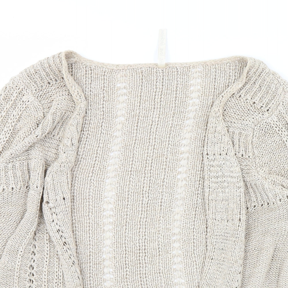 Womens UK Size 14 evie Beige Cardigan Jumper