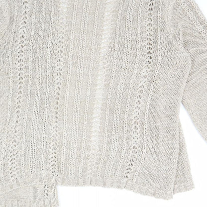 Womens UK Size 14 evie Beige Cardigan Jumper