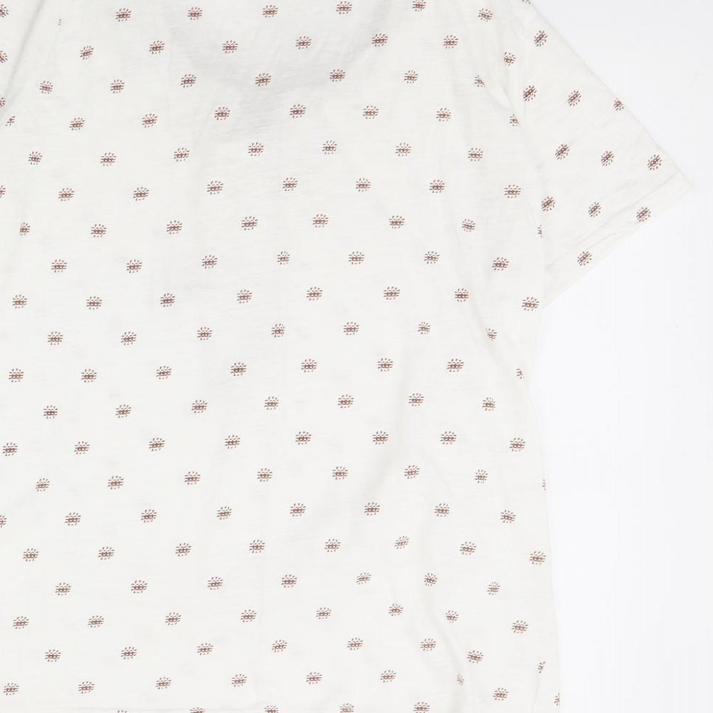 Womens UK Size M isle White Basic Blouse