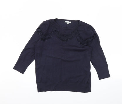 Womens UK Size 14 Per Una Blue Pullover Jumper
