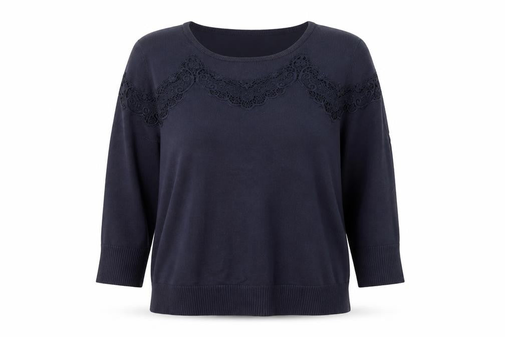 Womens UK Size 14 Per Una Blue Pullover Jumper