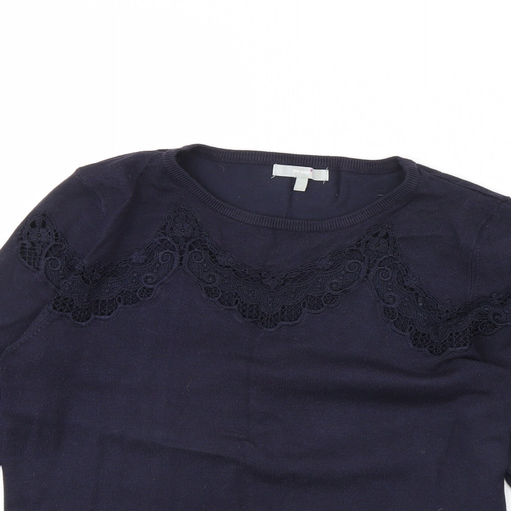 Womens UK Size 14 Per Una Blue Pullover Jumper