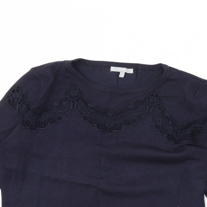 Womens UK Size 14 Per Una Blue Pullover Jumper