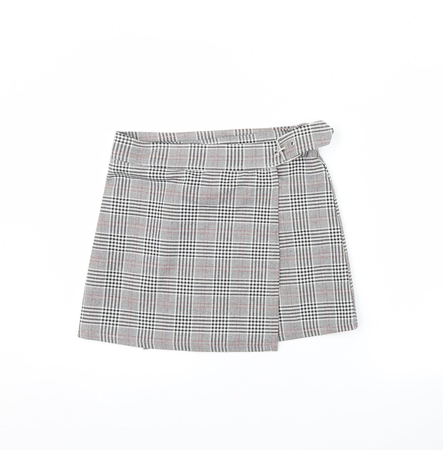 FOREVER 21 Womens Grey Plaid  Mini Skirt Size M