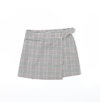 FOREVER 21 Womens Grey Plaid  Mini Skirt Size M