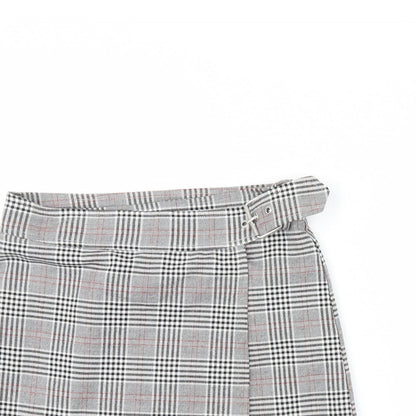 FOREVER 21 Womens Grey Plaid  Mini Skirt Size M