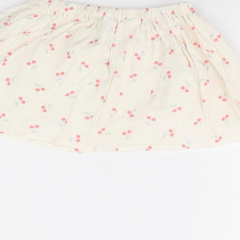 H&M Girls Ivory Spotted  Flare Skirt Size 12 Months