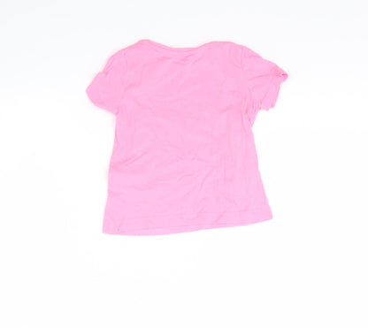 H&M Girls Pink   Basic T-Shirt Size 18-24 Months  - fun