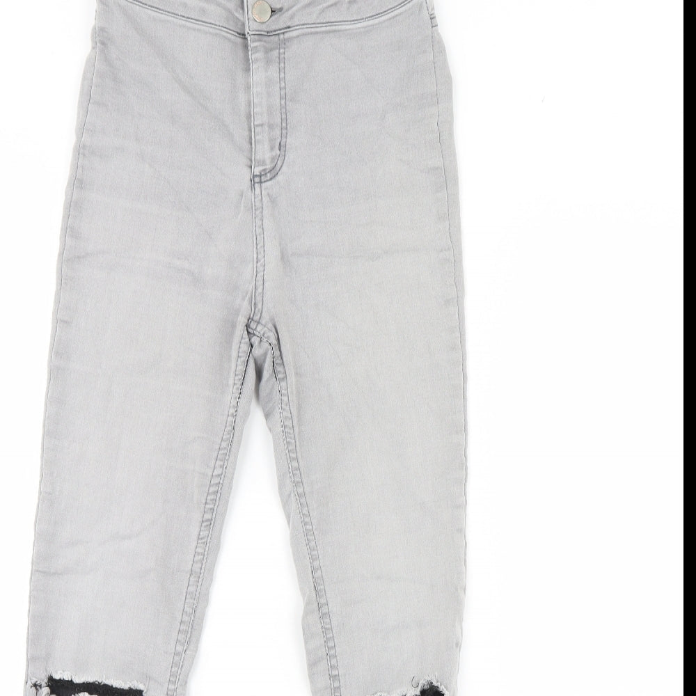 New Look Womens Grey  Denim Skinny Jeans Size 8 L30 in