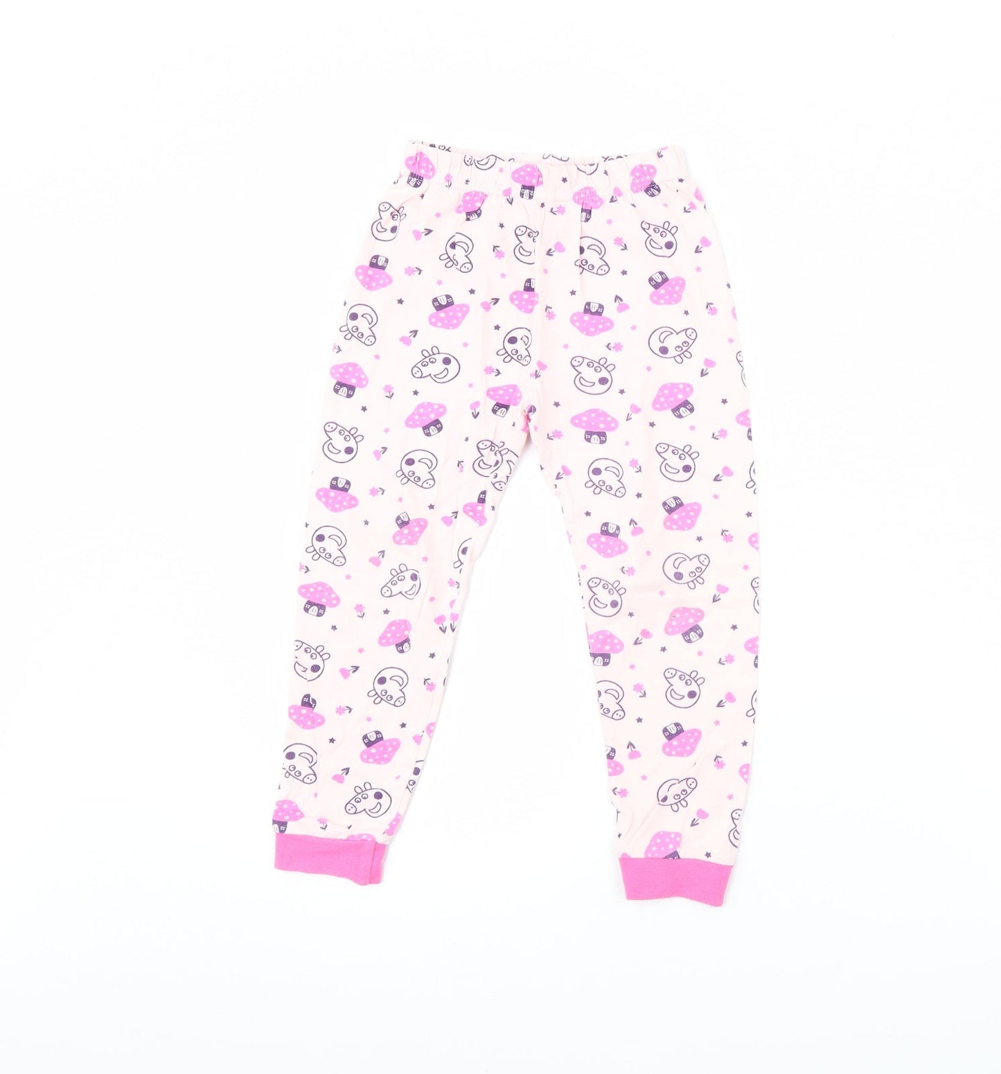Nutmeg Girls Pink Polka Dot  Cami Pyjama Pants Size 3 Years  - Peppa pig