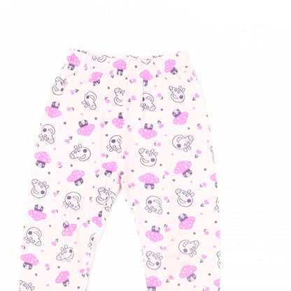 Nutmeg Girls Pink Polka Dot  Cami Pyjama Pants Size 3 Years  - Peppa pig