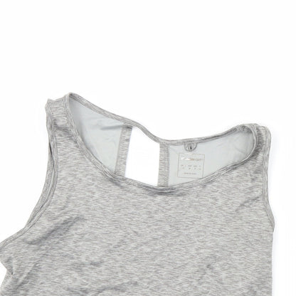 Womens UK Size 10 workout Grey Basic T-Shirt