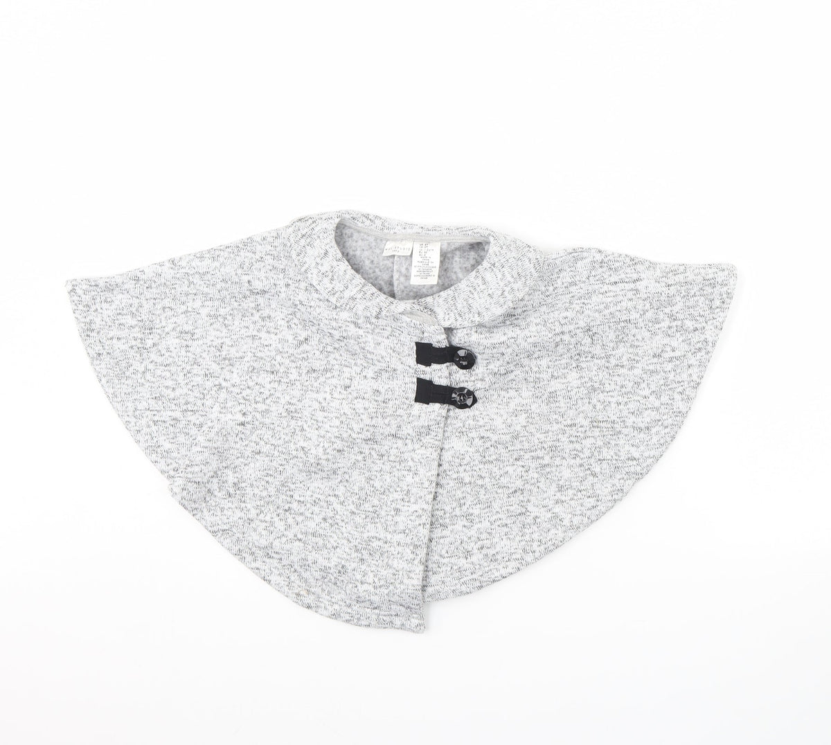 Front view of Max Studio girls’ green herringbone jacket, size 12, months