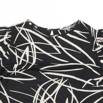 Womens UK Size 14 Principles Black Basic Blouse